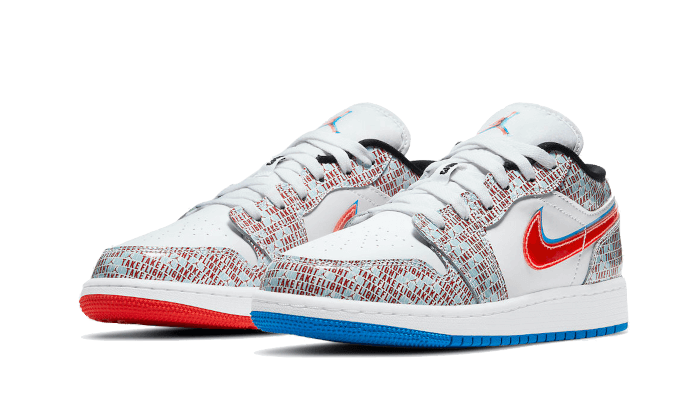 Air Jordan 1 Low SE Take Flight, White/Blue Hero-Bright Crimson-Black (DD1527-114)