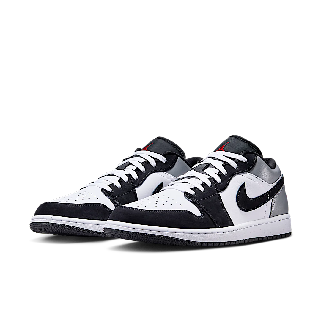 Air Jordan 1 Low SE White Fire Red Black Matte Silver, White/Fire Red/Black/Matte Silver (HF3148-106)