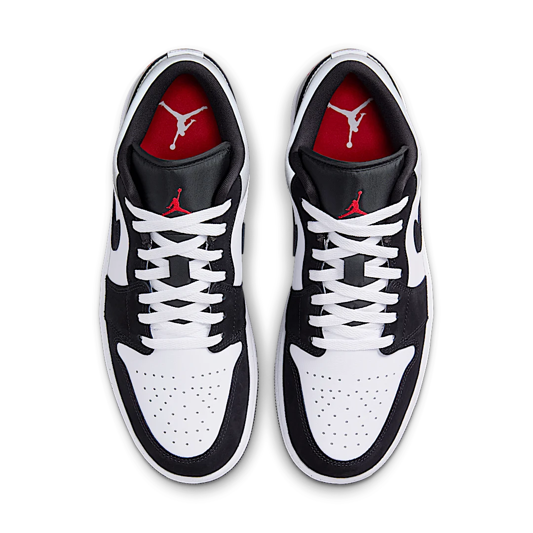 Air Jordan 1 Low SE White Fire Red Black Matte Silver, White/Fire Red/Black/Matte Silver (HF3148-106)