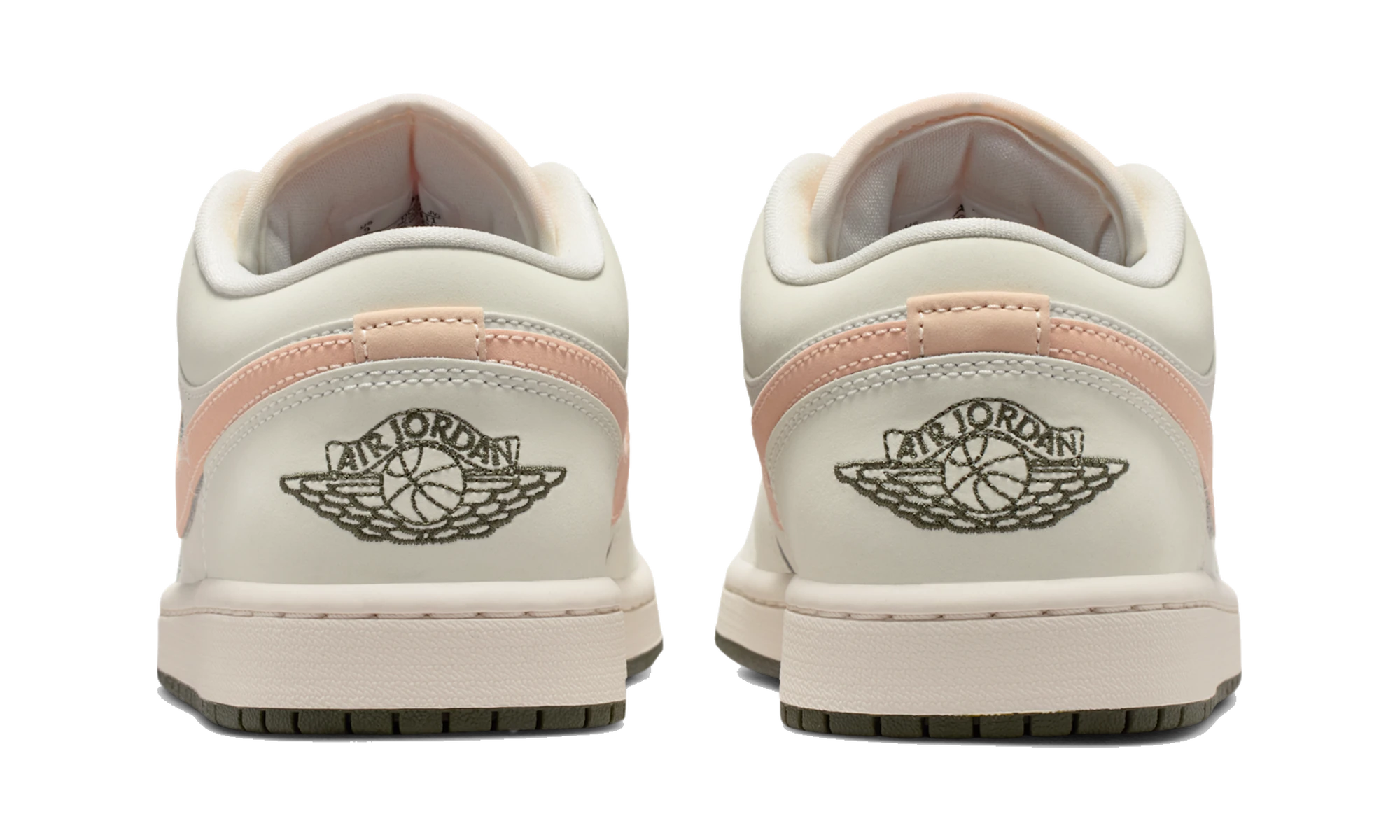 Air Jordan 1 Low Sail Crimson Tint Khaki
