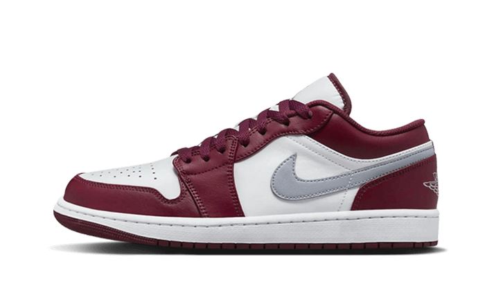 Air Jordan 1 Low White Bordeaux, White/Bordeaux/Grey (553558-615 / 553560-615)