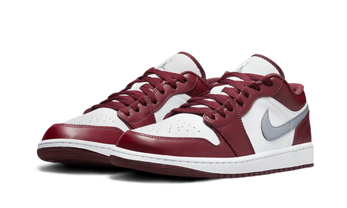 Air Jordan 1 Low White Bordeaux, White/Bordeaux/Grey (553558-615 / 553560-615)