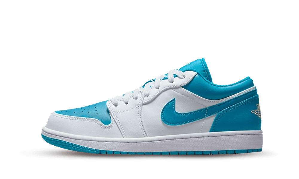 Air Jordan 1 Low Aquatone, Aquatone/Celestial Gold/White (553558-174 / 553560-174)