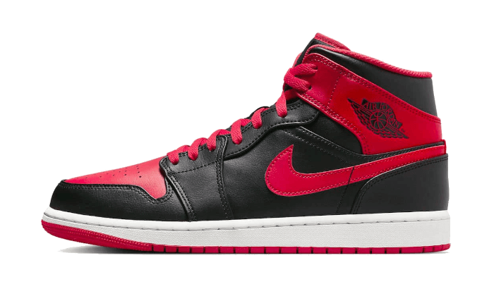 Air Jordan 1 Mid Alternate Bred (2022), Black/Fire Red-White (DQ8426-060)