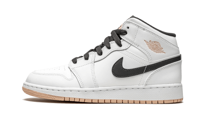 Air Jordan 1 Mid Arctic Orange, White/Anthracite-Arctic Orange (554725-180)