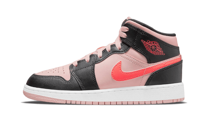 Air Jordan 1 Mid Atmosphere, Atmosphere/Black-Infrared 23 (554725-604)