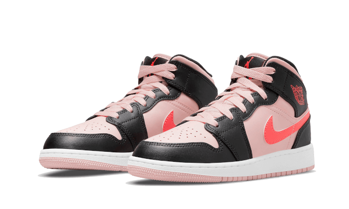 Air Jordan 1 Mid Atmosphere, Atmosphere/Black-Infrared 23 (554725-604)