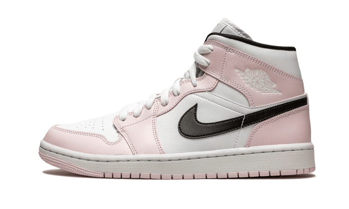 Air Jordan 1 Mid Barely Rose, Light Violet/Black-White (BQ6472-500)