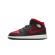 Air Jordan 1 Mid Black Summit White Varsity Red