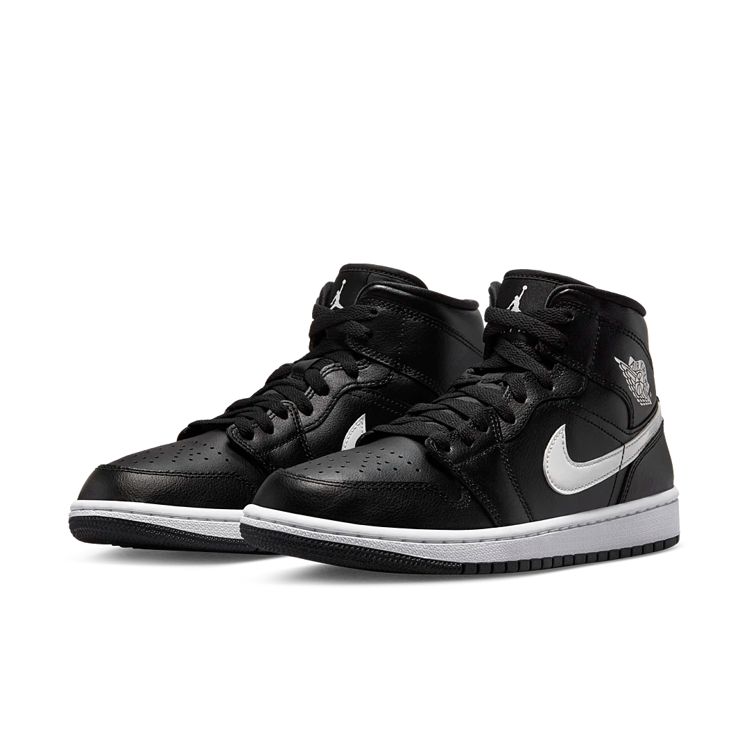 Air Jordan 1 Mid Black White, Black/Black/White (DV0991-001)