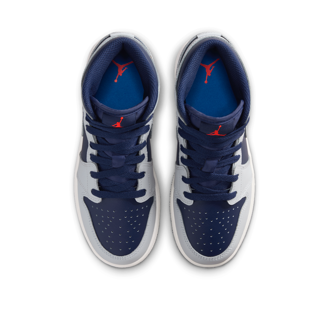 Air Jordan 1 Mid Blue Void, Blue Void/Summit White/Hot Lava/Pure Platinum (DQ8423-403)