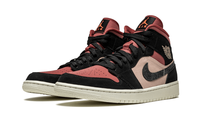 Air Jordan 1 Mid Canyon Rust, Particle Beige/Black-Canyon Rust-Sail (BQ6472-202)