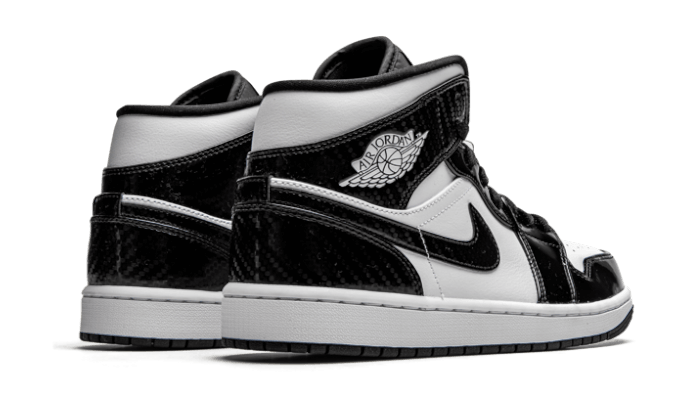 Air Jordan 1 Mid Carbon Fiber All-Star (2021), Black/White-Black (DD1649-001)