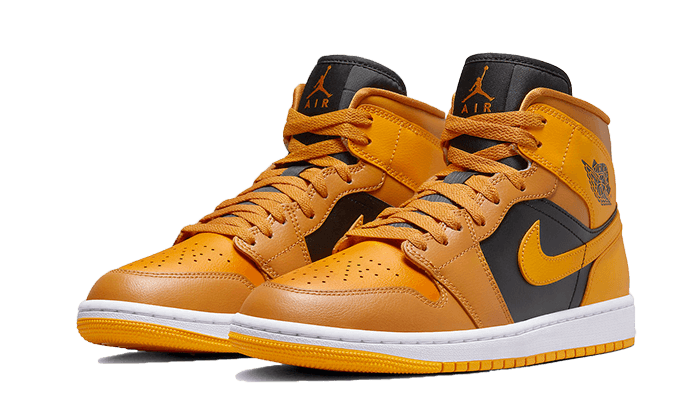 Air Jordan 1 Mid Chutney Taxi, Chutney/Black/White/Taxi (BQ6472-700)