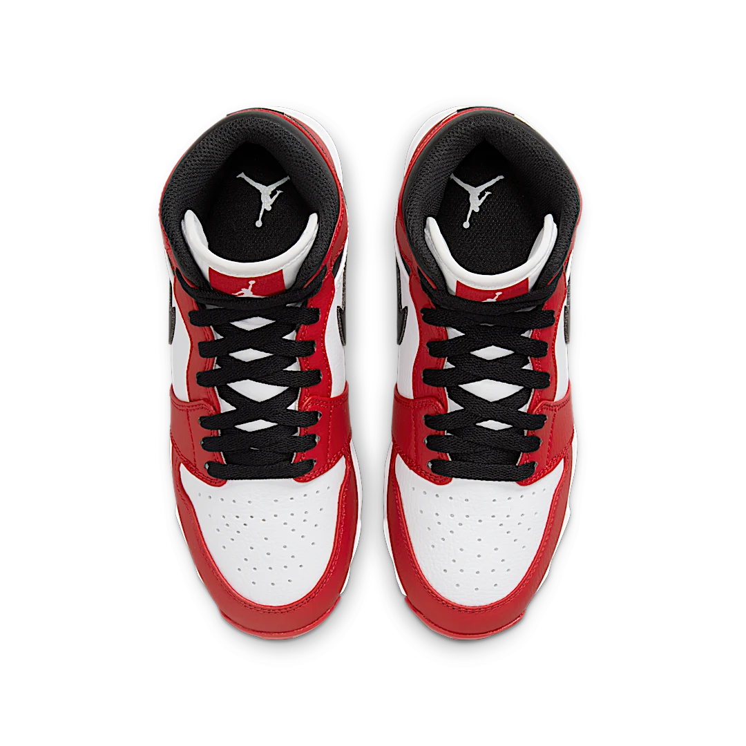 Air Jordan 1 Mid Cleat Chicago, White/Black/Gym Red (HF6883-106)