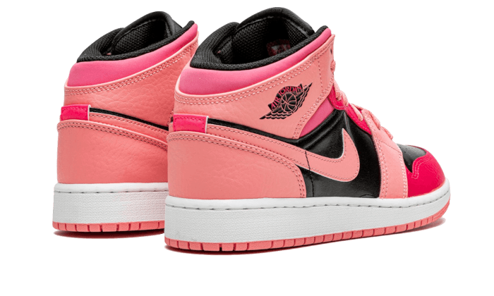 Air Jordan 1 Mid Coral Chalk, Coral Chalk/Rush Pink/Black/Pinksicle (554725-662)