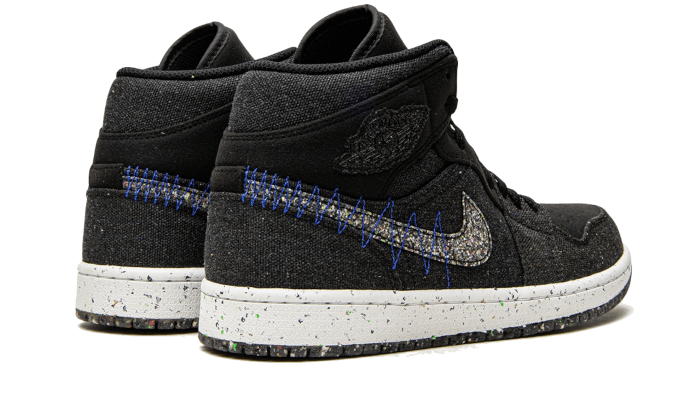 Air Jordan 1 Mid Crater Black, Black/Multi-Color-Racer Blue-White (DM3529-001)