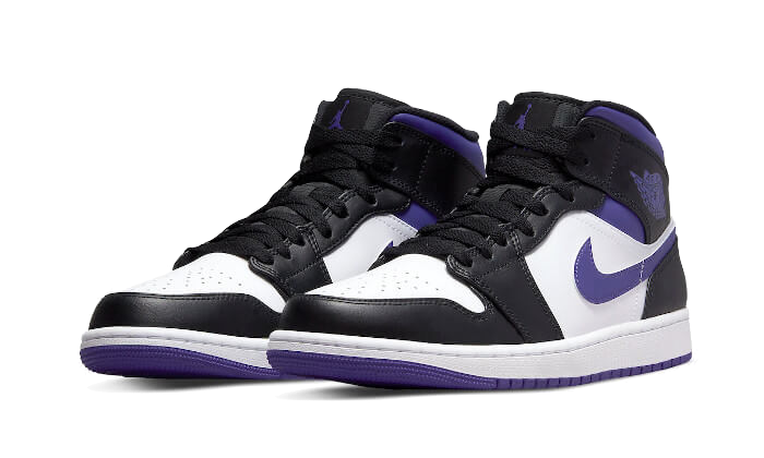 Air Jordan 1 Mid Dark Iris, Black/Dark Iris-White (554724-095)