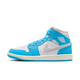Air Jordan 1 Mid Dark Powder Blue White Sail Neutral Grey