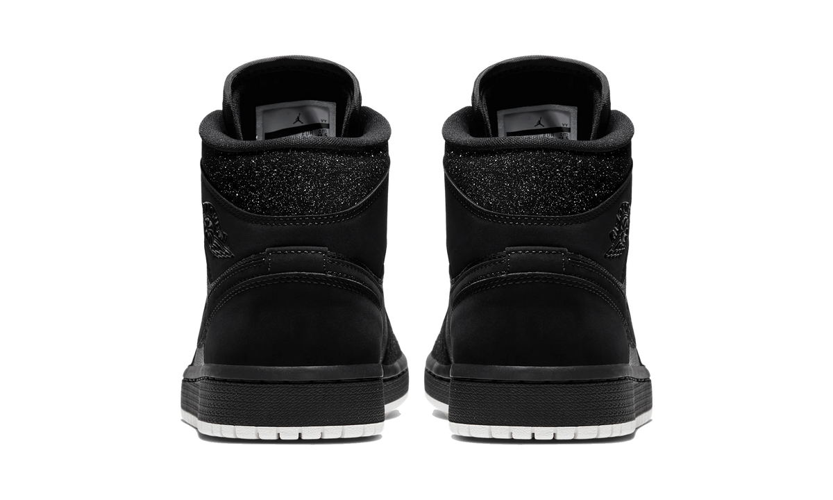 Air Jordan 1 Mid Glitter Black