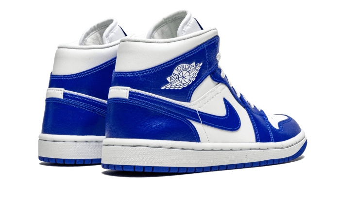 Air Jordan 1 Mid Kentucky Blue, White/Hyper Royal-White (BQ6472-104)