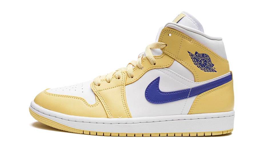 Air Jordan 1 Mid Lemon Wash Lapis, Lemon Wash/Lapis-White (BQ6472-701)