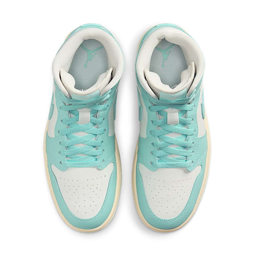 Air Jordan 1 Mid Light Dew, Sail/Muslin/Light Dew (BQ6472-132)