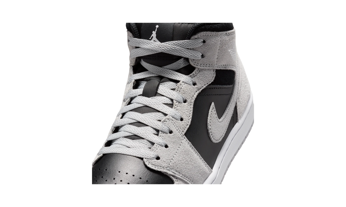 Air Jordan 1 Mid Light Smoke Grey Black