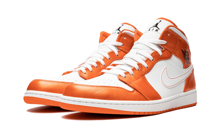 Air Jordan 1 Mid Metallic Orange, Electro Orange/Black-White (DM3531-800)