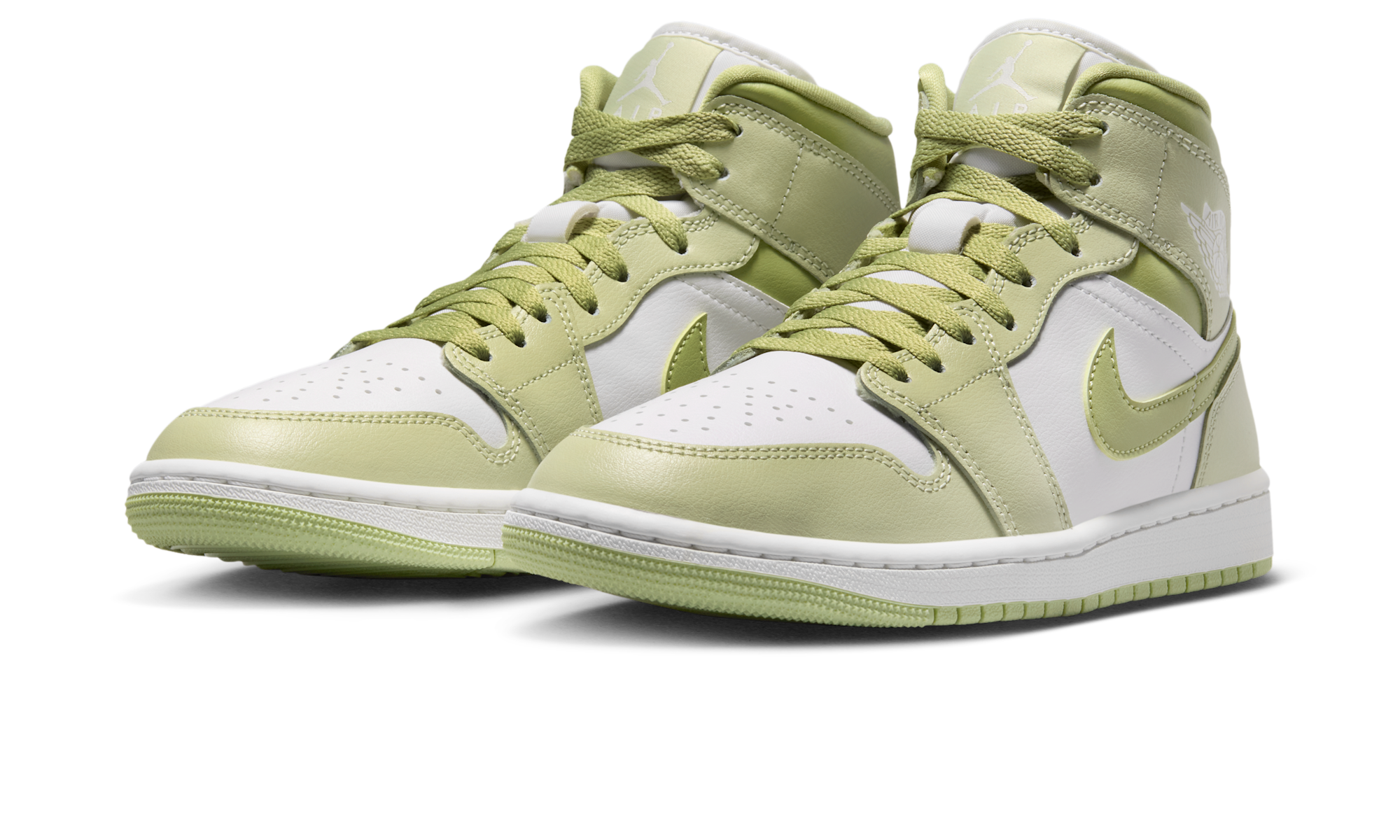 Air Jordan 1 Mid Olive Aura Lawn