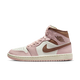 Air Jordan 1 Mid Pink Oxford Brown