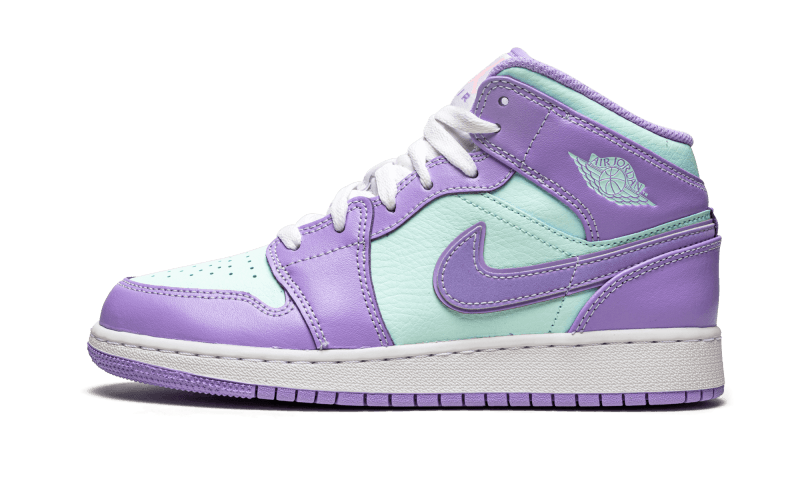 Air Jordan 1 Mid Purple Aqua, Purple Pulse/Arctic Punch (554725-500)