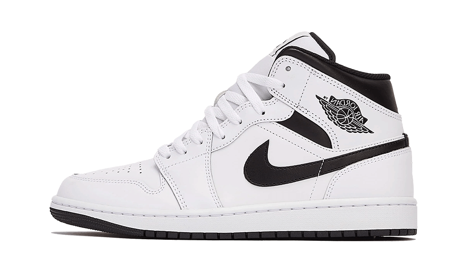 Air Jordan 1 Mid Reverse Panda, White/Black/White/Black (DQ8426-132 / DQ8423-132)