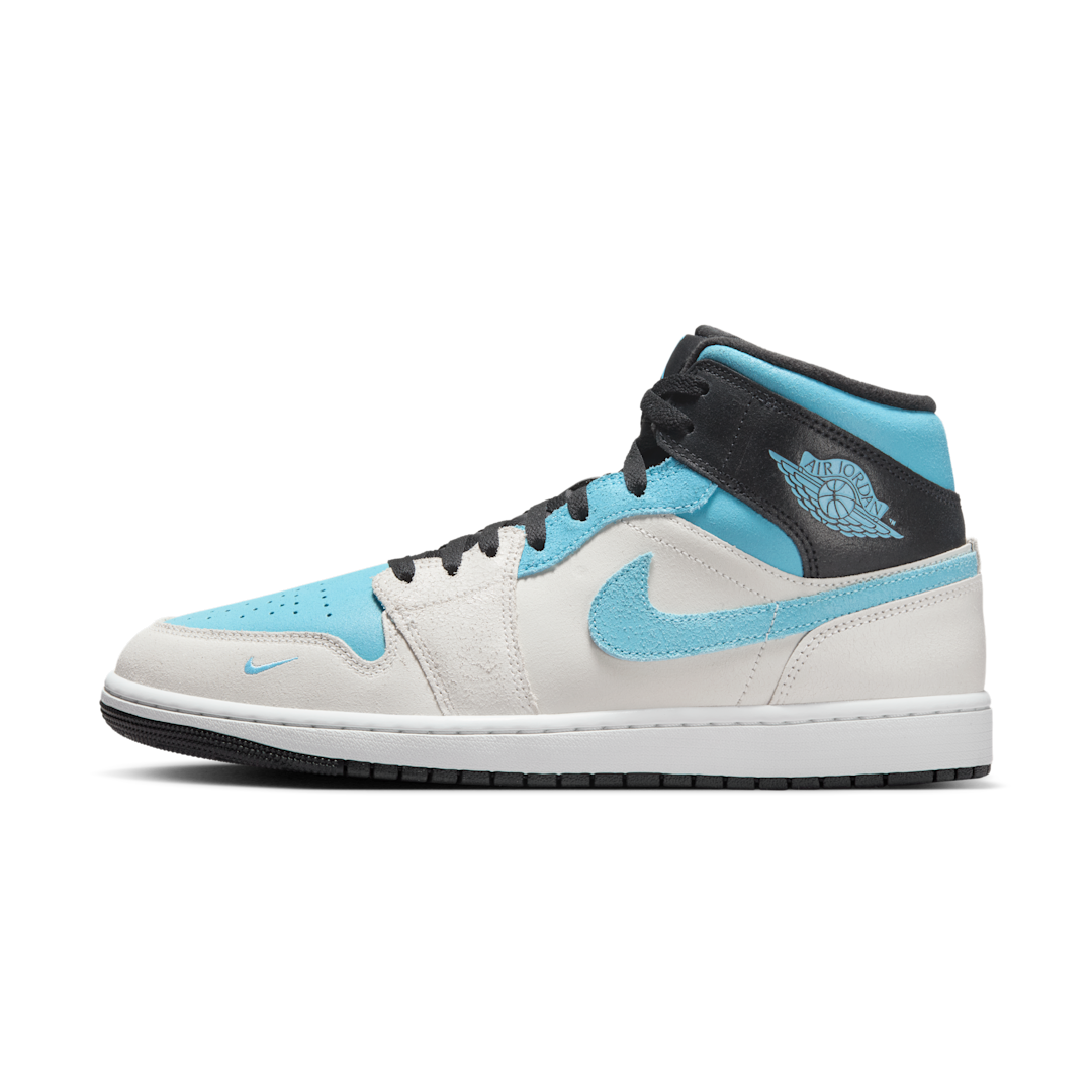 Air Jordan 1 Mid SE Blue Chill, Summit White/Blue Chill/Black (IM6567-121)