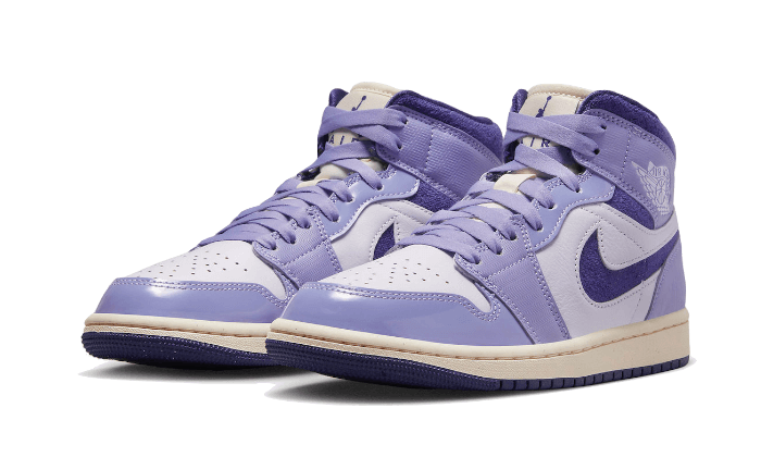 Air Jordan 1 Mid SE Chenille Sky J Light Purple, Sky J Light Purple/Barely Grape/Guava Ice/Sky J Purple (DZ3745-500)