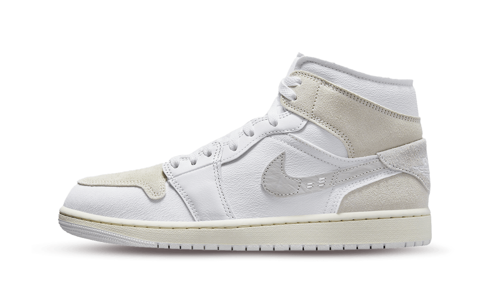 Air Jordan 1 Mid SE Craft Tech Grey, White/Light Orewood Brown/Tech Grey/Sail (DM9652-120)