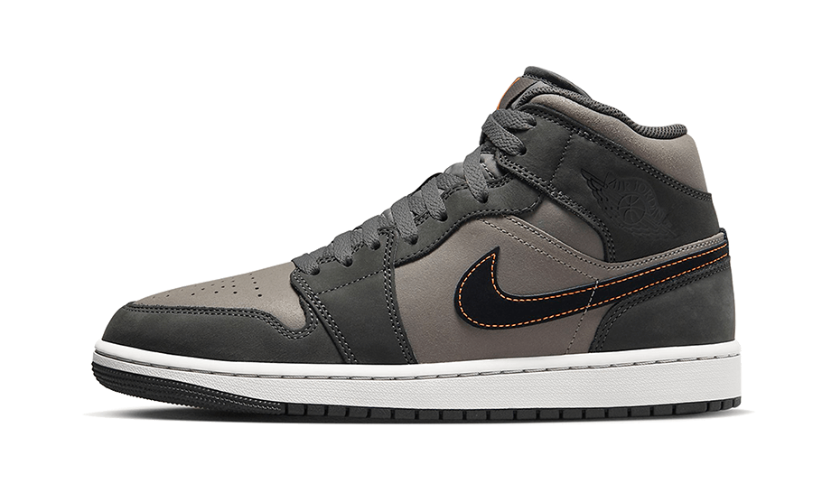 Air Jordan 1 Mid SE Night Stadium, Night Stadium/Black-Flat Pewter-Total Orange-Neutral Grey (FQ8338-017)