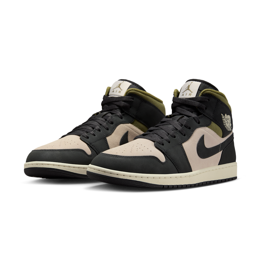 Air Jordan 1 Mid SE Off Noir Medium Olive