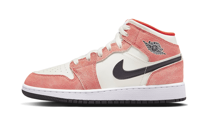 Air Jordan 1 Mid SE Orange Suede, Team Orange/Sail/White/Black (DV1336-800)