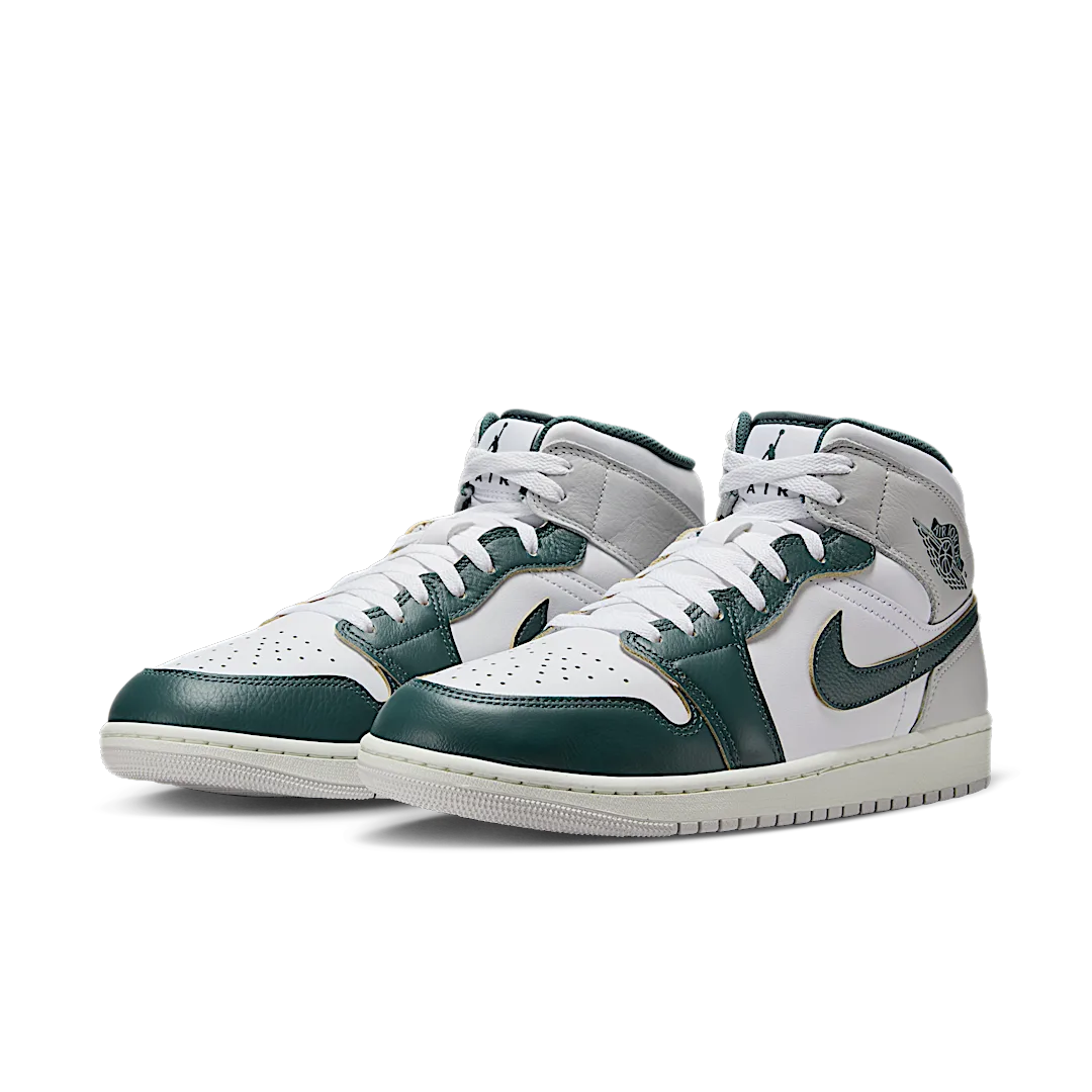 Air Jordan 1 Mid SE Oxidized Green, White/Sail/Neutral Grey/Oxidized Green (FQ7720-103)