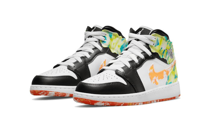 Air Jordan 1 Mid SE Slim Vortex, Black/Team Orange/Kumquat/White (DJ6563-038)