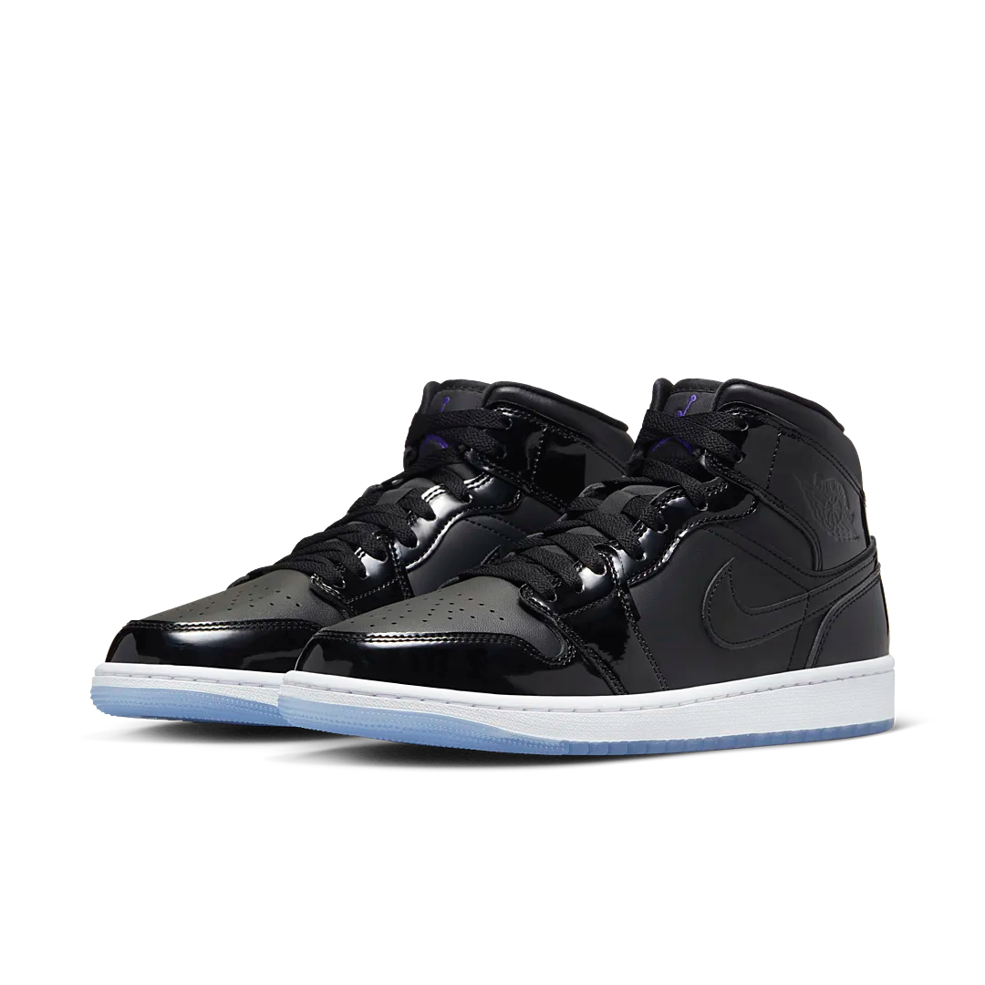 Air Jordan 1 Mid SE Space Jam, Black/Dark Concord-White (DV1308-004 / DV1337-004)