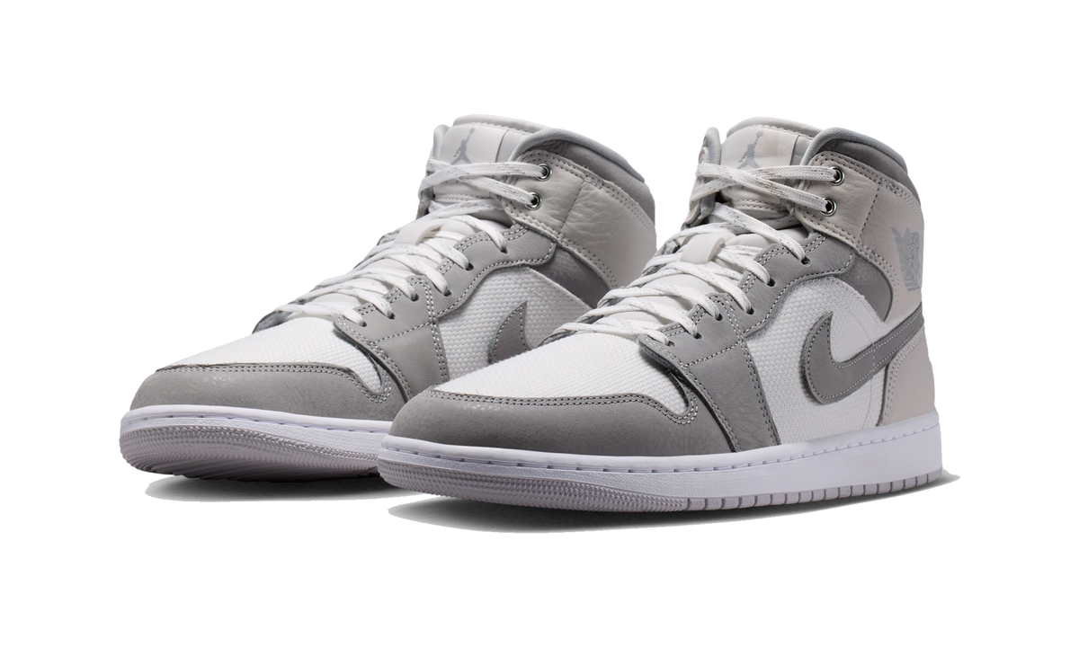Air Jordan 1 Mid SE White Phantom Sail Light Smoke Grey