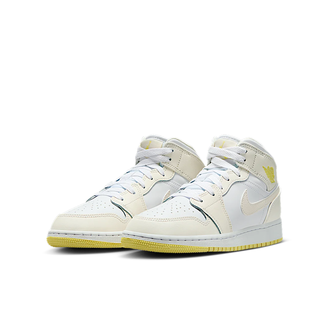 Air Jordan 1 Mid Sail Light Laser Orange, Sail/White/Light Laser Orange (FD8780-181)