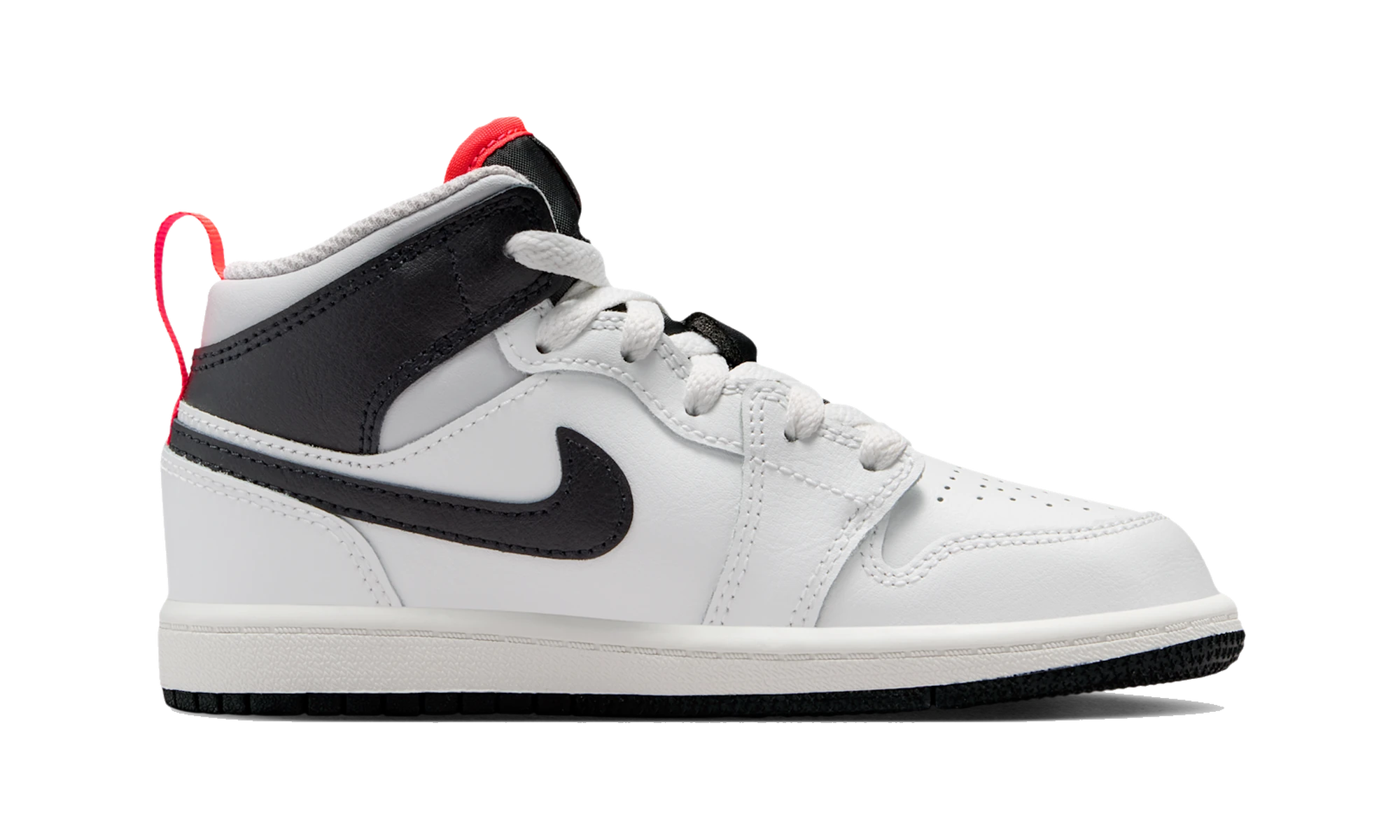 Air Jordan 1 Mid Summit White Infrared Black (PS)