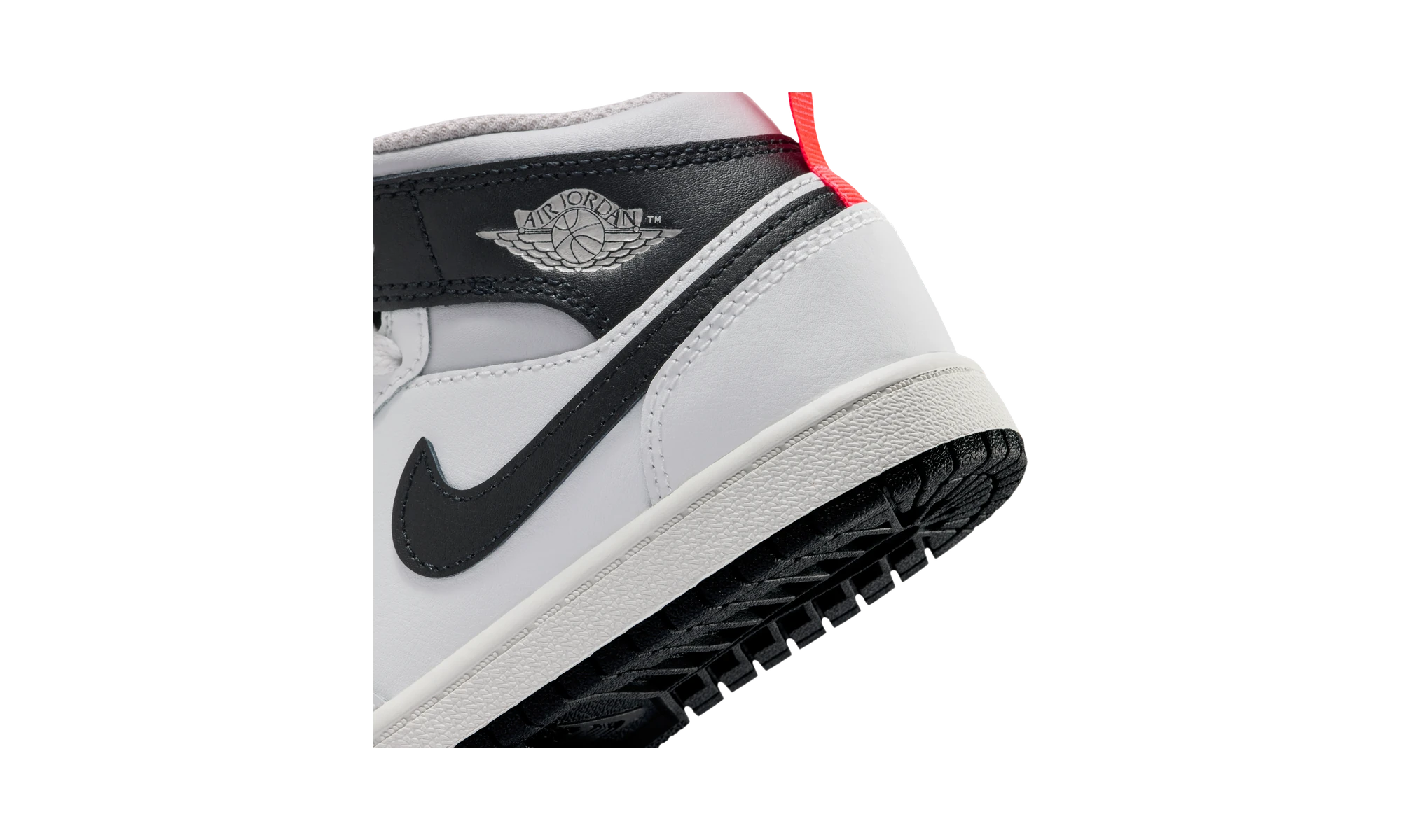 Air Jordan 1 Mid Summit White Infrared Black (PS)