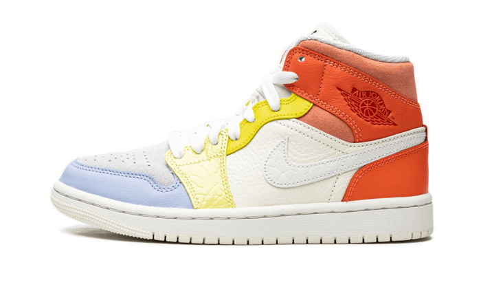 Air Jordan 1 Mid To My First Coach, Sail/White/Light Zitron/Summit White/Opti Yellow (DJ6908-100)