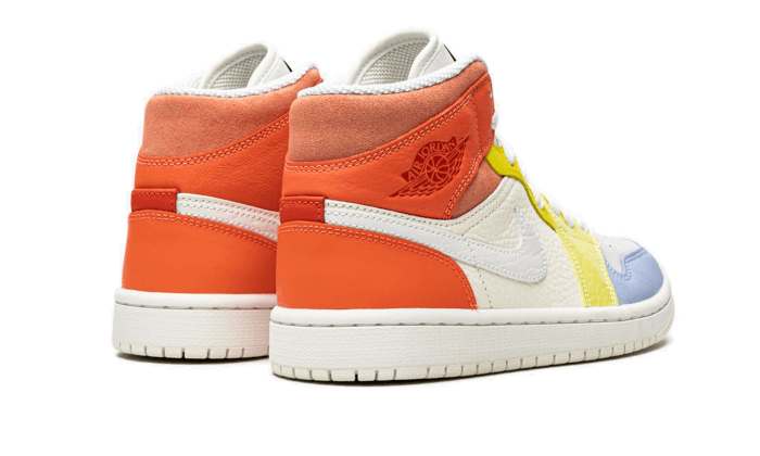 Air Jordan 1 Mid To My First Coach, Sail/White/Light Zitron/Summit White/Opti Yellow (DJ6908-100)