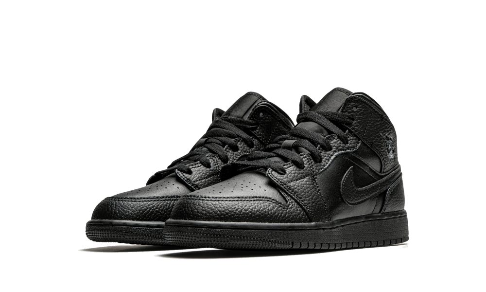 Air Jordan 1 Mid Black, Black/Black-Black (554725-091)