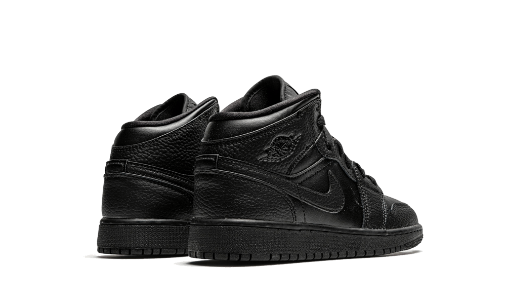 Air Jordan 1 Mid Black, Black/Black-Black (554725-091)